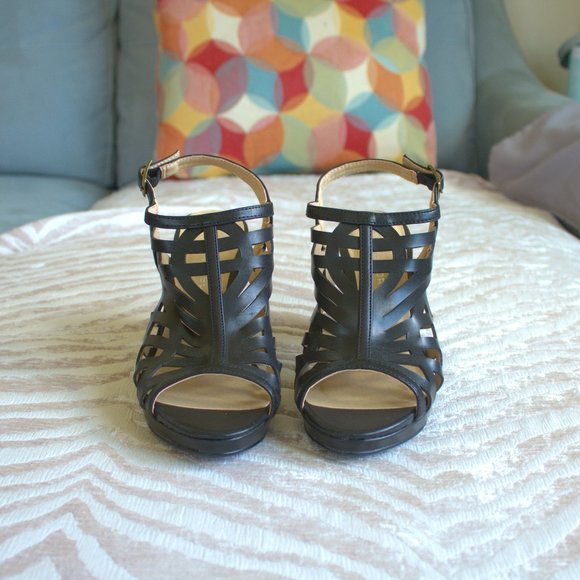 CL by Laundry Shoes - CL By Laundry | Black Slingback Heels